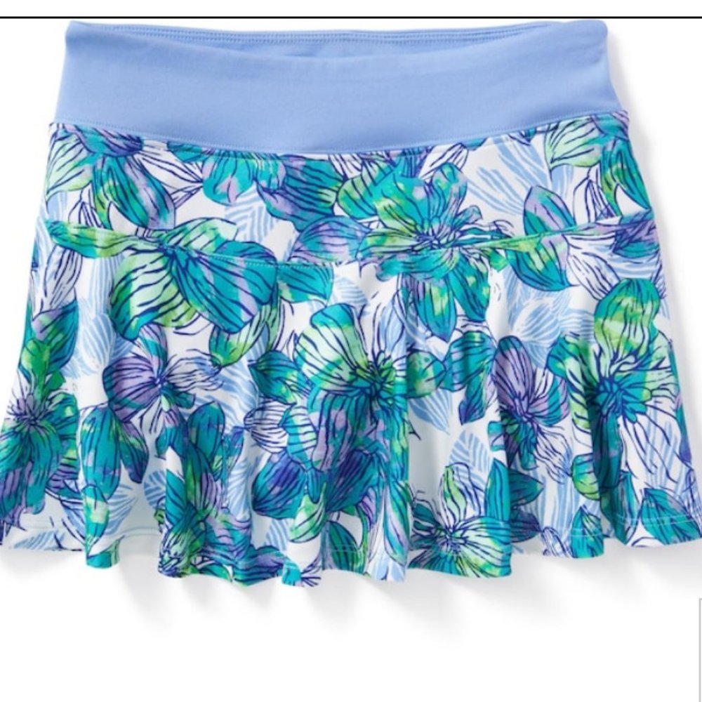 🆕 Old Navy blue floral gym workout skort shorts skirt